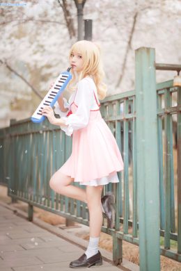 [花柒Hana] Kaori Miyazono – 粉紅裙子