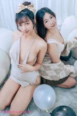 JVID 井野奈 & 肉包 – 色慾融合の閨蜜慶生派對 Set.01