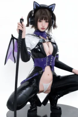Cosplay 柒柒要乖哦 – 猎狼女